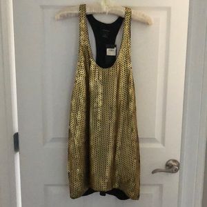 Club Monaco Gold Sequin Tank